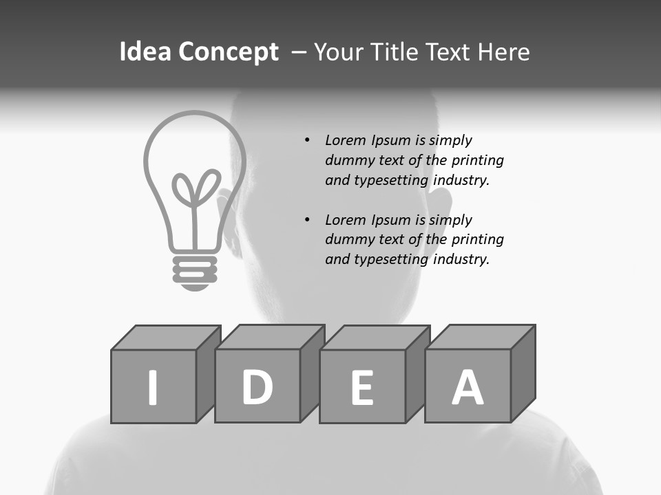 Business Male Person PowerPoint Template