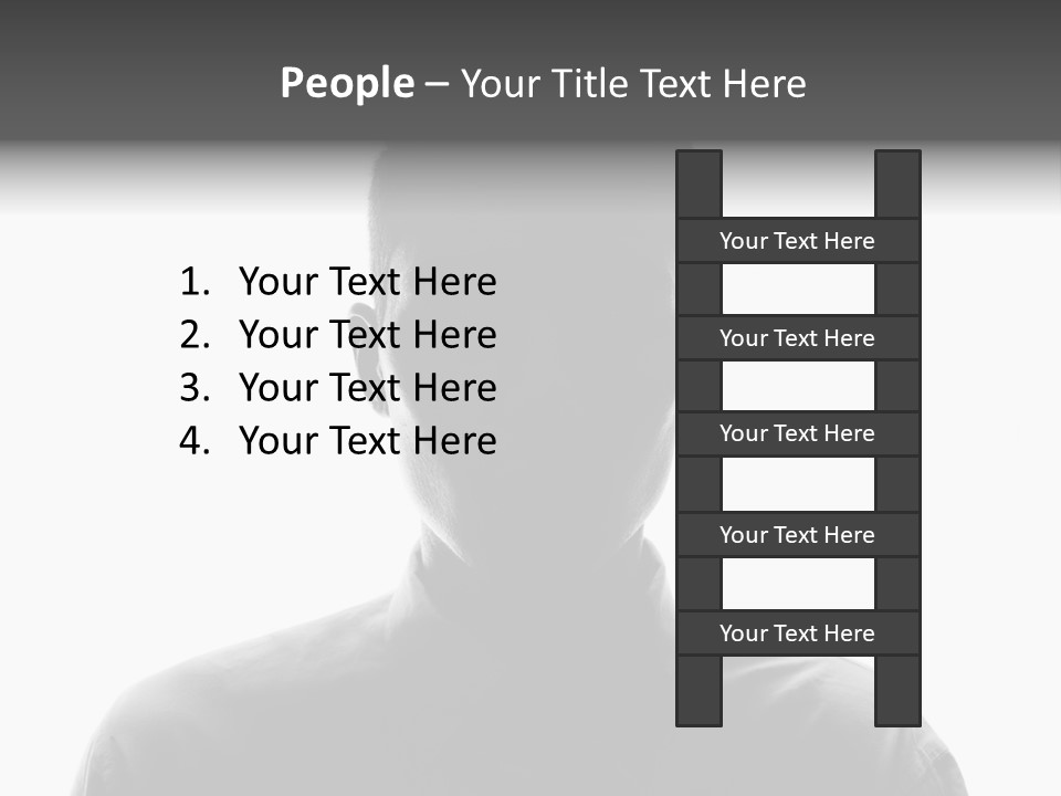 Business Male Person PowerPoint Template