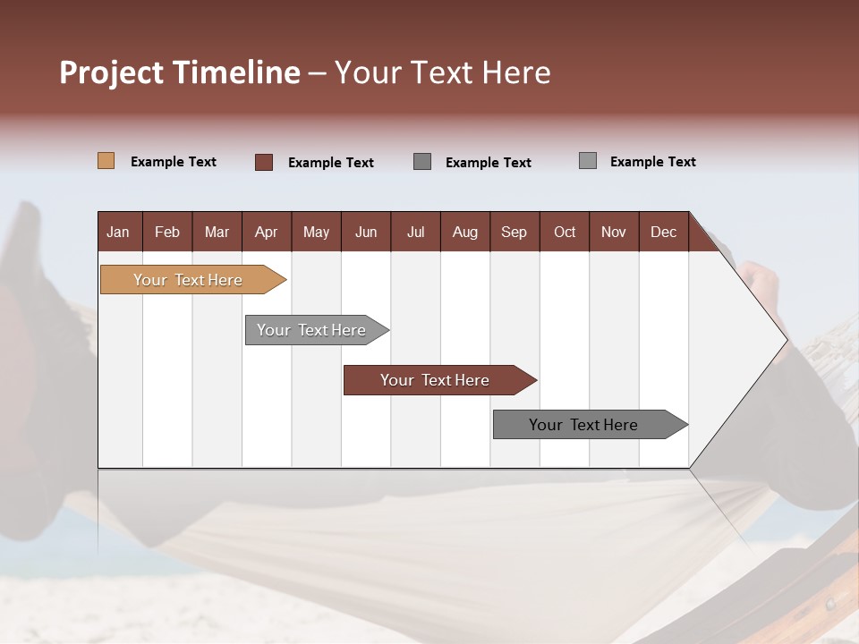 Outdoors Handsome Hammock PowerPoint Template