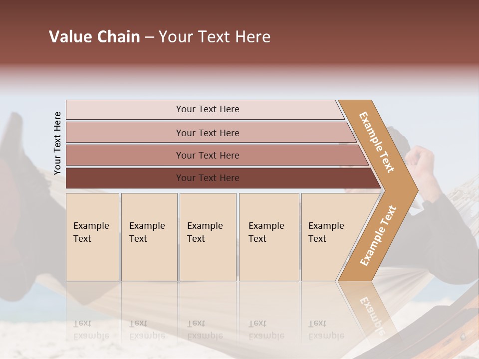 Outdoors Handsome Hammock PowerPoint Template