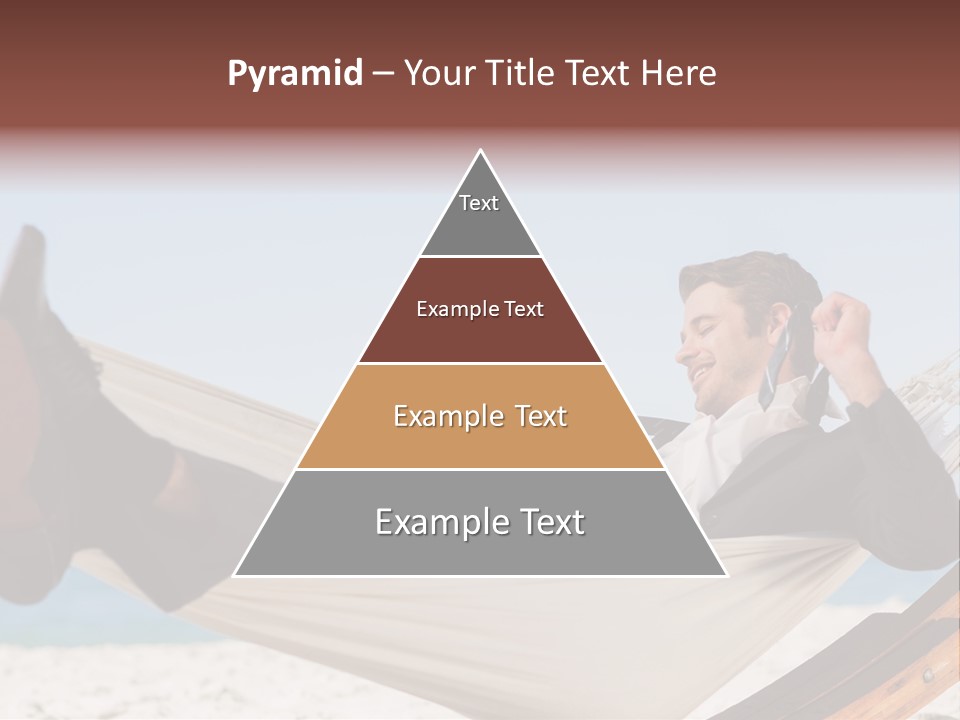 Outdoors Handsome Hammock PowerPoint Template