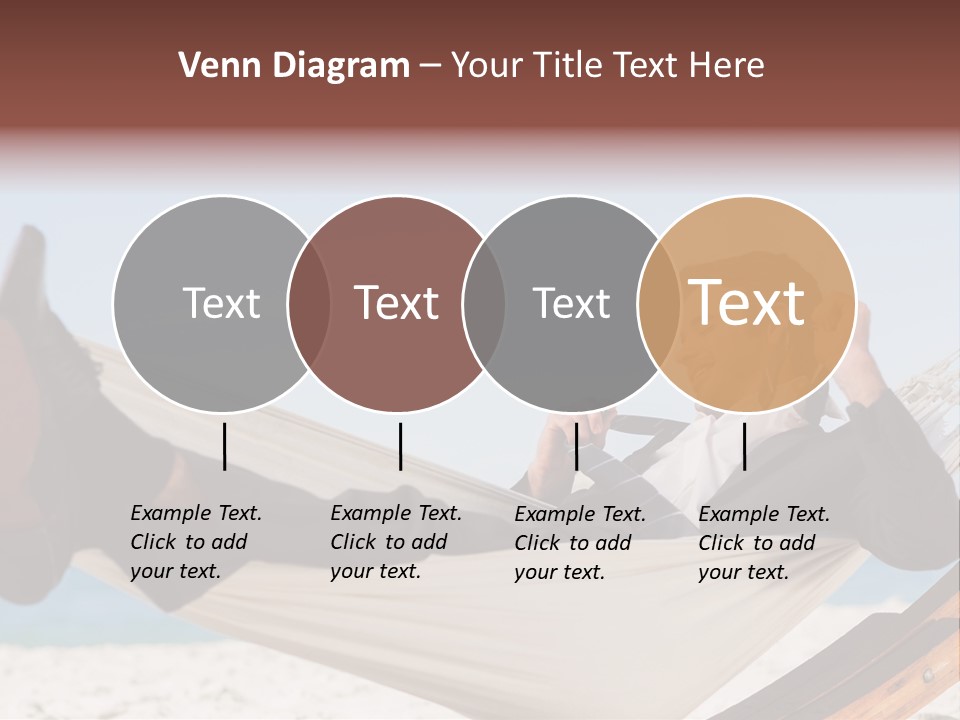 Outdoors Handsome Hammock PowerPoint Template