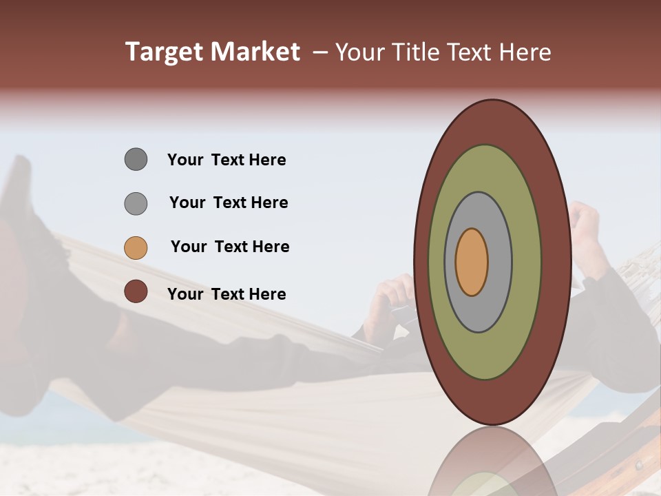 Outdoors Handsome Hammock PowerPoint Template