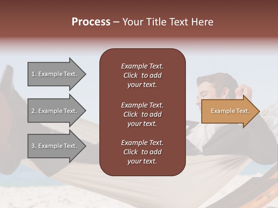 Outdoors Handsome Hammock PowerPoint Template