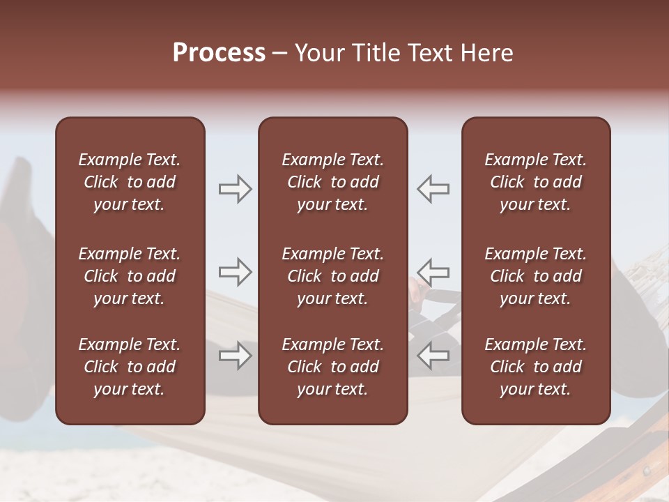 Outdoors Handsome Hammock PowerPoint Template