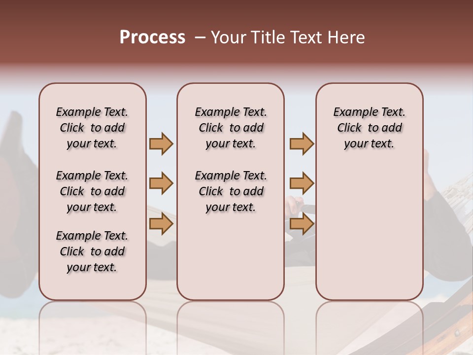 Outdoors Handsome Hammock PowerPoint Template
