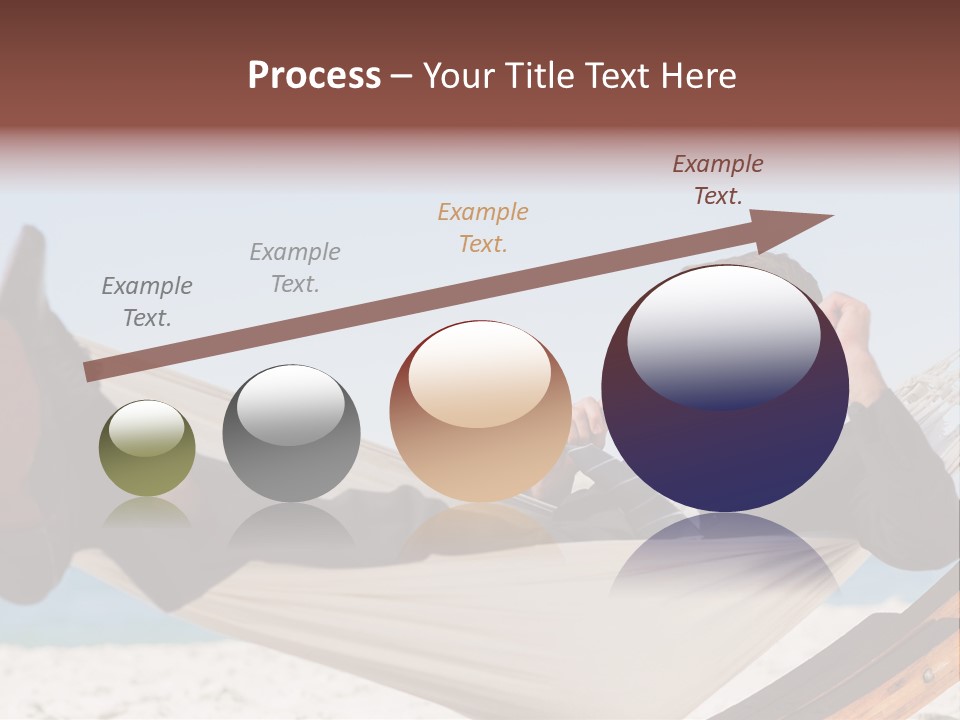 Outdoors Handsome Hammock PowerPoint Template