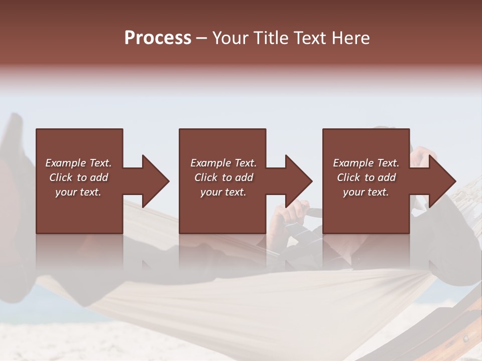Outdoors Handsome Hammock PowerPoint Template