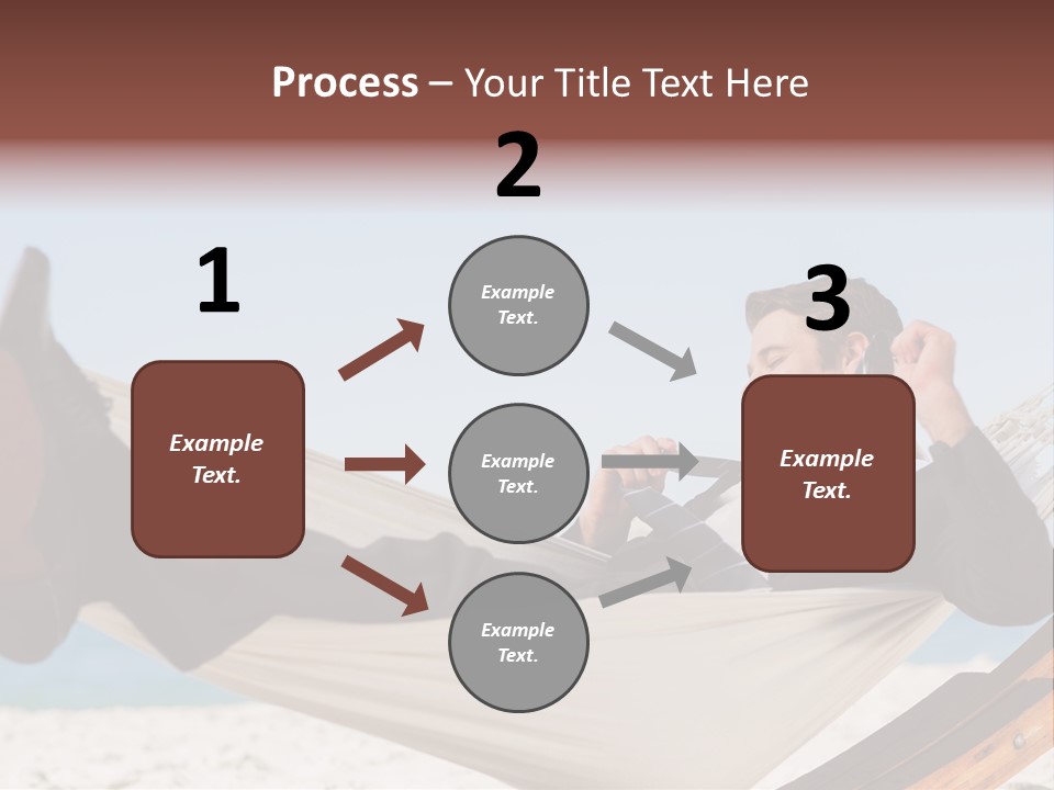 Outdoors Handsome Hammock PowerPoint Template