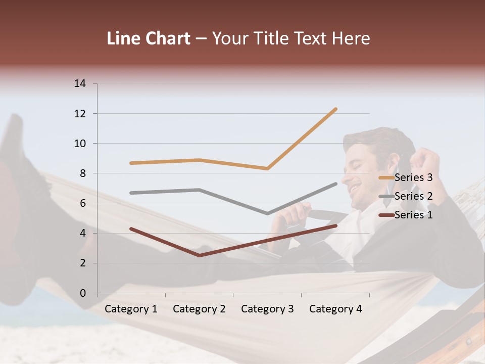 Outdoors Handsome Hammock PowerPoint Template
