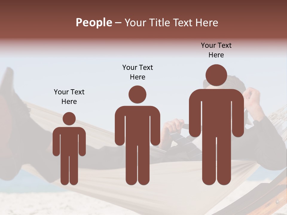 Outdoors Handsome Hammock PowerPoint Template