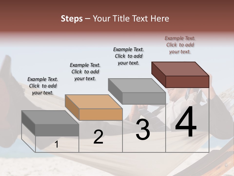 Outdoors Handsome Hammock PowerPoint Template