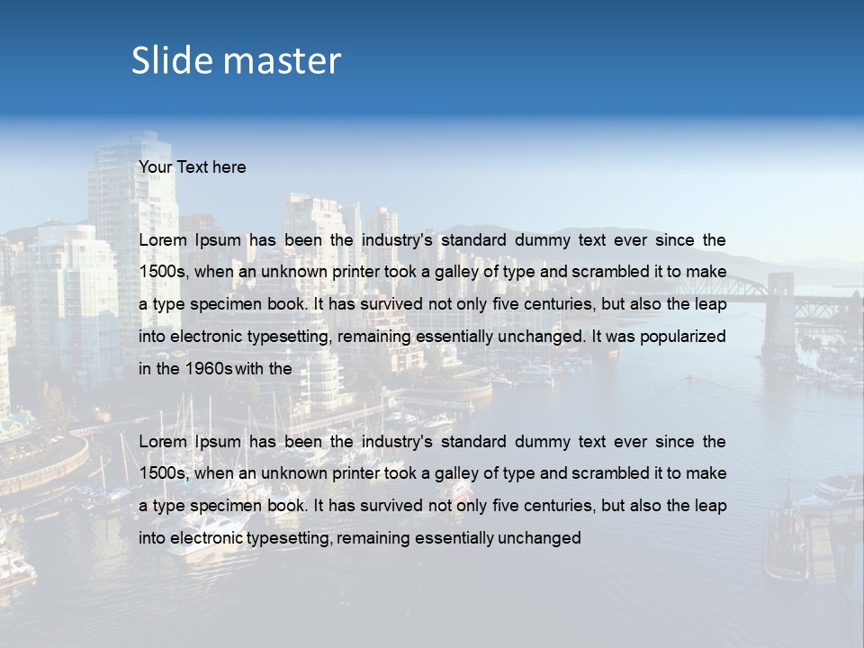 Vancouver Vancouver British Columbia British Columbia Canada PowerPoint Template