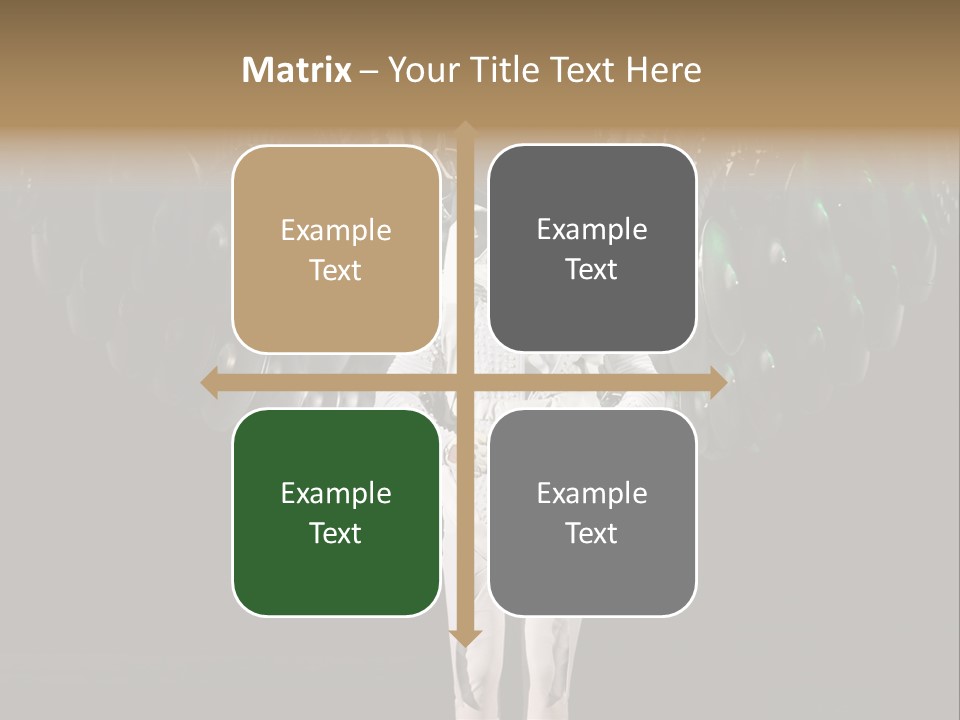 A Man Standing On A Stage With Lots Of Balloons In The Background PowerPoint Template