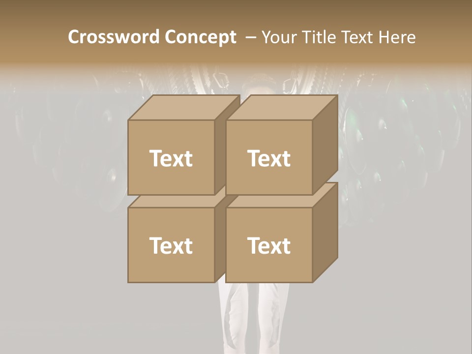 A Man Standing On A Stage With Lots Of Balloons In The Background PowerPoint Template