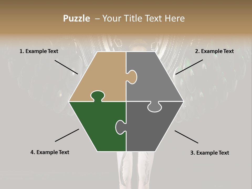 A Man Standing On A Stage With Lots Of Balloons In The Background PowerPoint Template