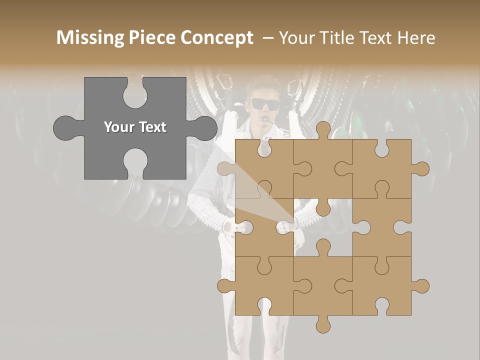 A Man Standing On A Stage With Lots Of Balloons In The Background PowerPoint Template