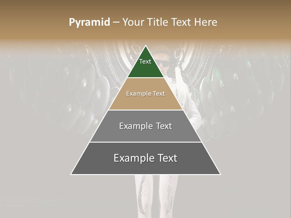 A Man Standing On A Stage With Lots Of Balloons In The Background PowerPoint Template