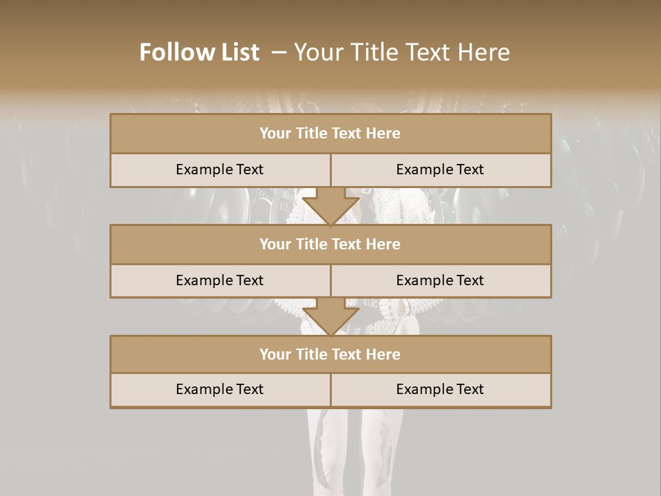 A Man Standing On A Stage With Lots Of Balloons In The Background PowerPoint Template