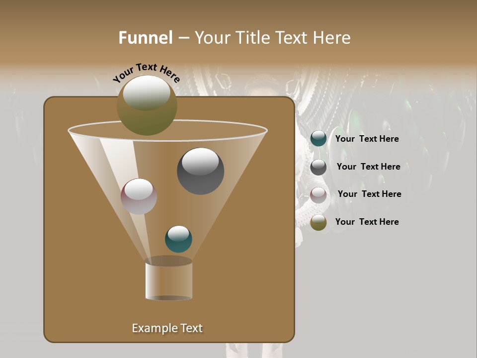 A Man Standing On A Stage With Lots Of Balloons In The Background PowerPoint Template