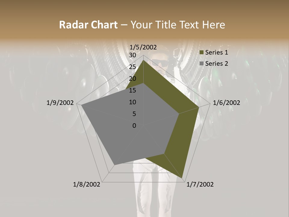 A Man Standing On A Stage With Lots Of Balloons In The Background PowerPoint Template