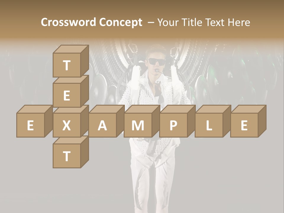 A Man Standing On A Stage With Lots Of Balloons In The Background PowerPoint Template