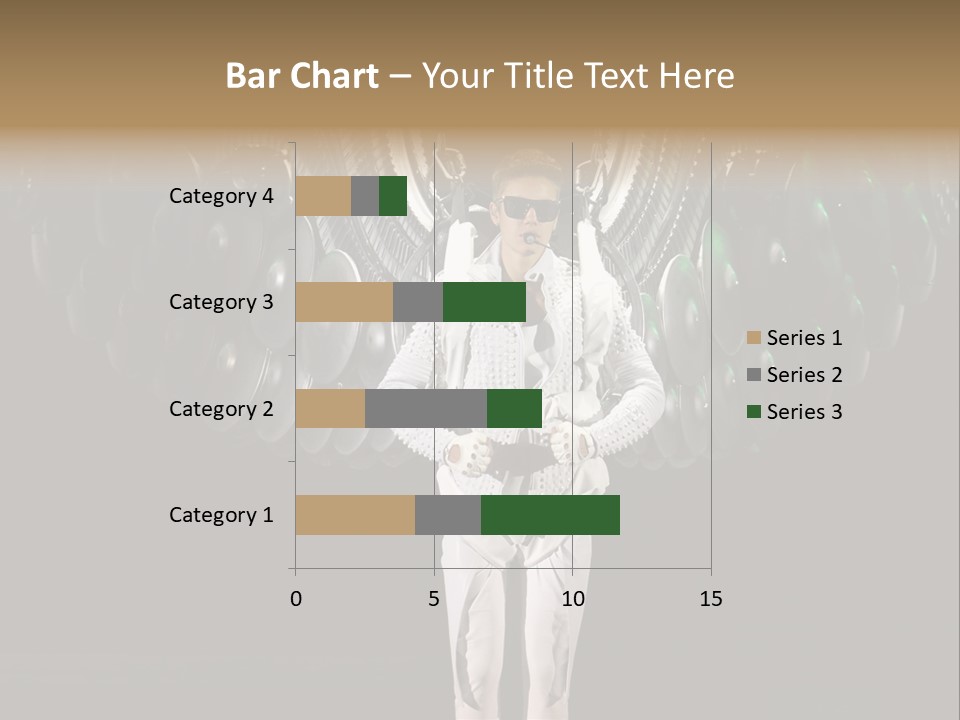 A Man Standing On A Stage With Lots Of Balloons In The Background PowerPoint Template