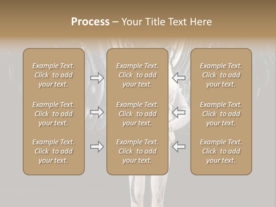 A Man Standing On A Stage With Lots Of Balloons In The Background PowerPoint Template
