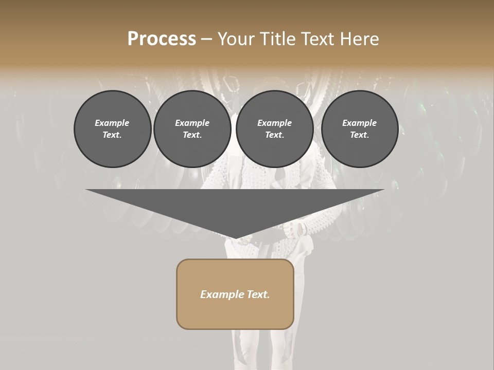 A Man Standing On A Stage With Lots Of Balloons In The Background PowerPoint Template