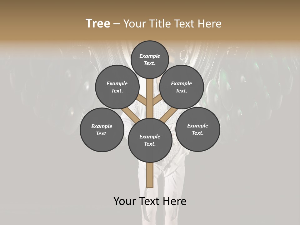 A Man Standing On A Stage With Lots Of Balloons In The Background PowerPoint Template