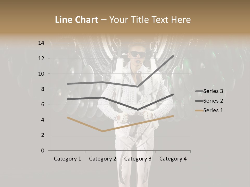A Man Standing On A Stage With Lots Of Balloons In The Background PowerPoint Template
