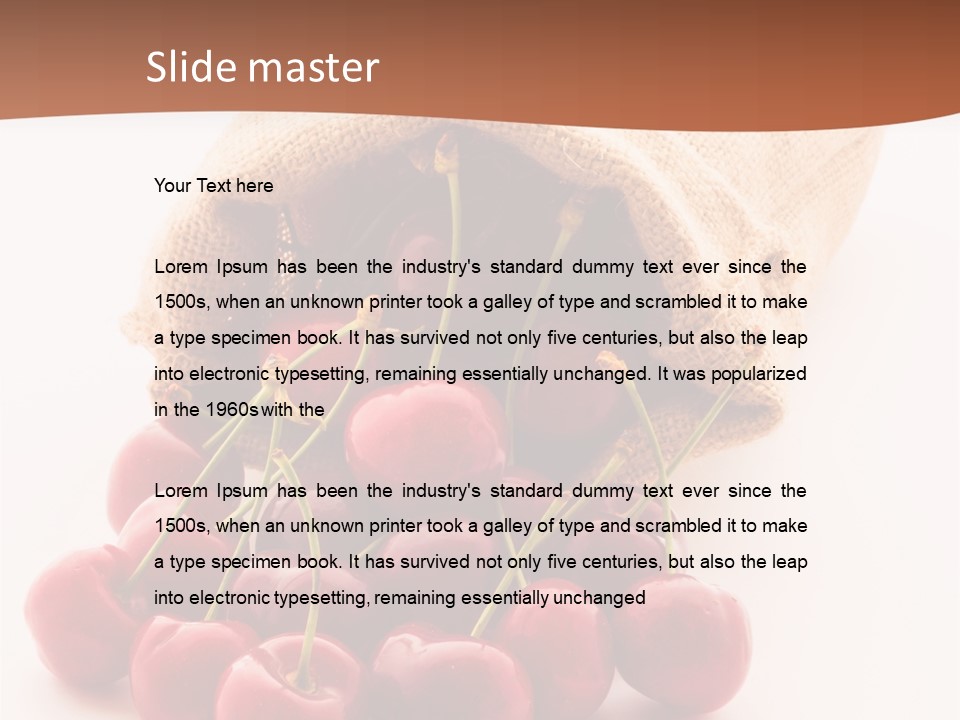 Organic Freshness Closeup PowerPoint Template