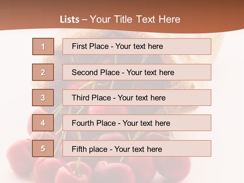 Organic Freshness Closeup PowerPoint Template