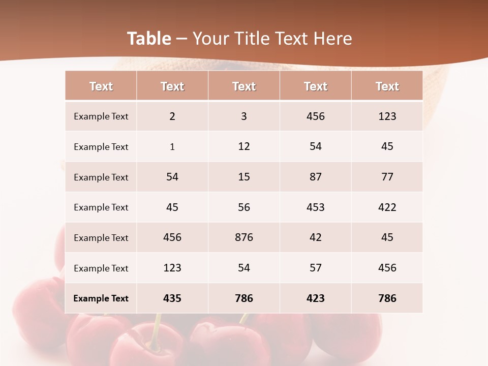 Organic Freshness Closeup PowerPoint Template