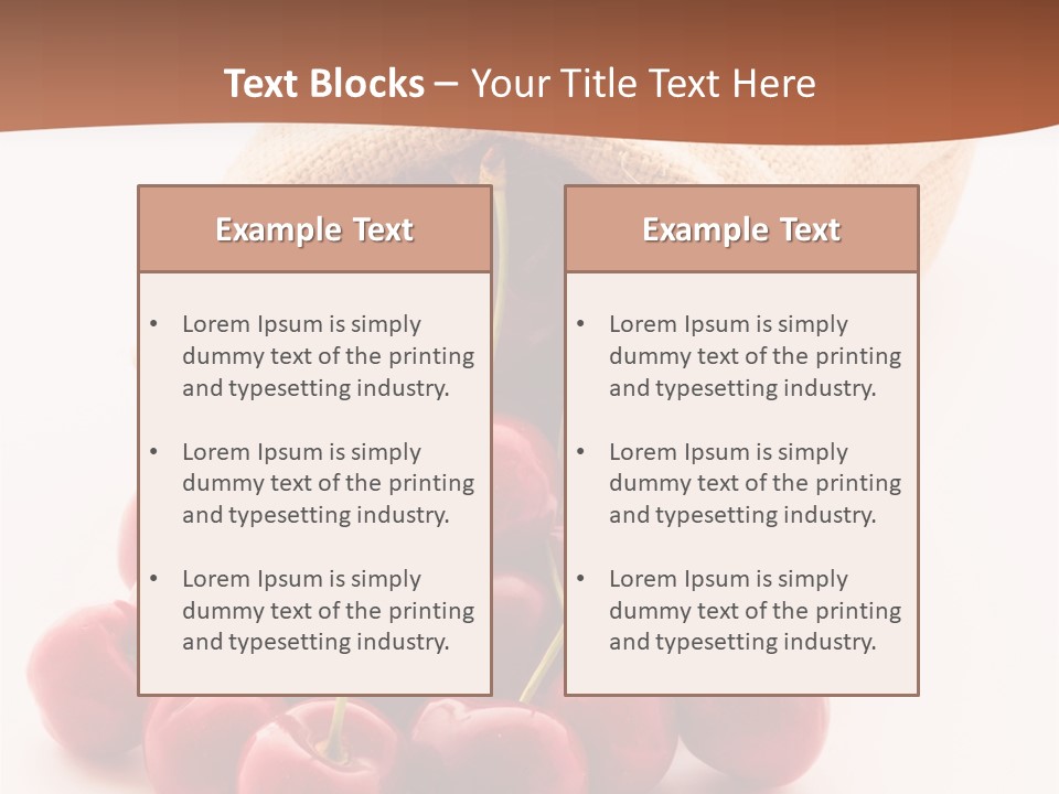 Organic Freshness Closeup PowerPoint Template