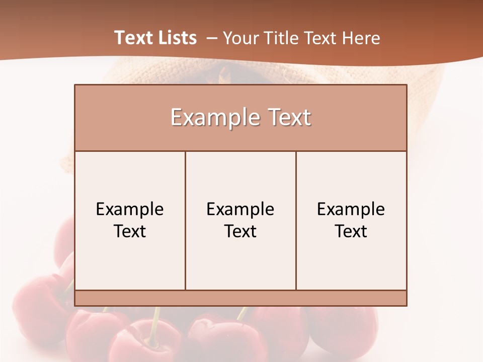 Organic Freshness Closeup PowerPoint Template