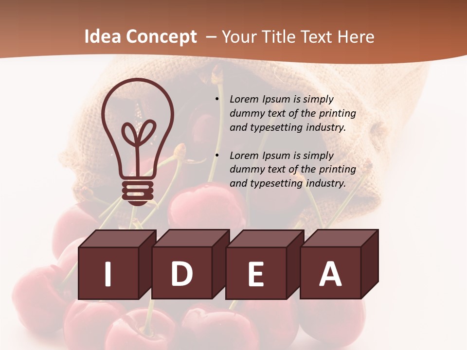 Organic Freshness Closeup PowerPoint Template