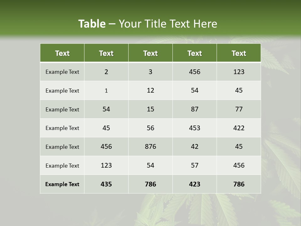 Floral Agriculture Illegal PowerPoint Template
