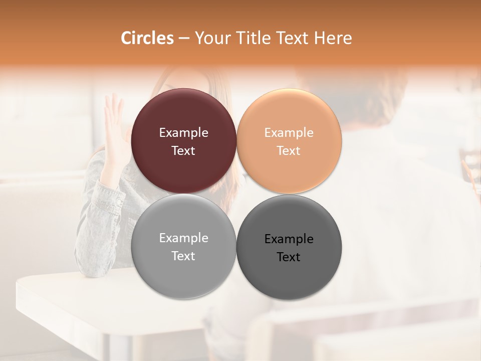 Problems Cafe Person PowerPoint Template