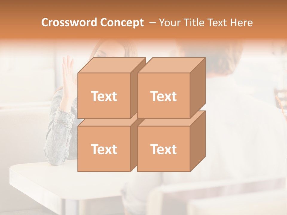 Problems Cafe Person PowerPoint Template