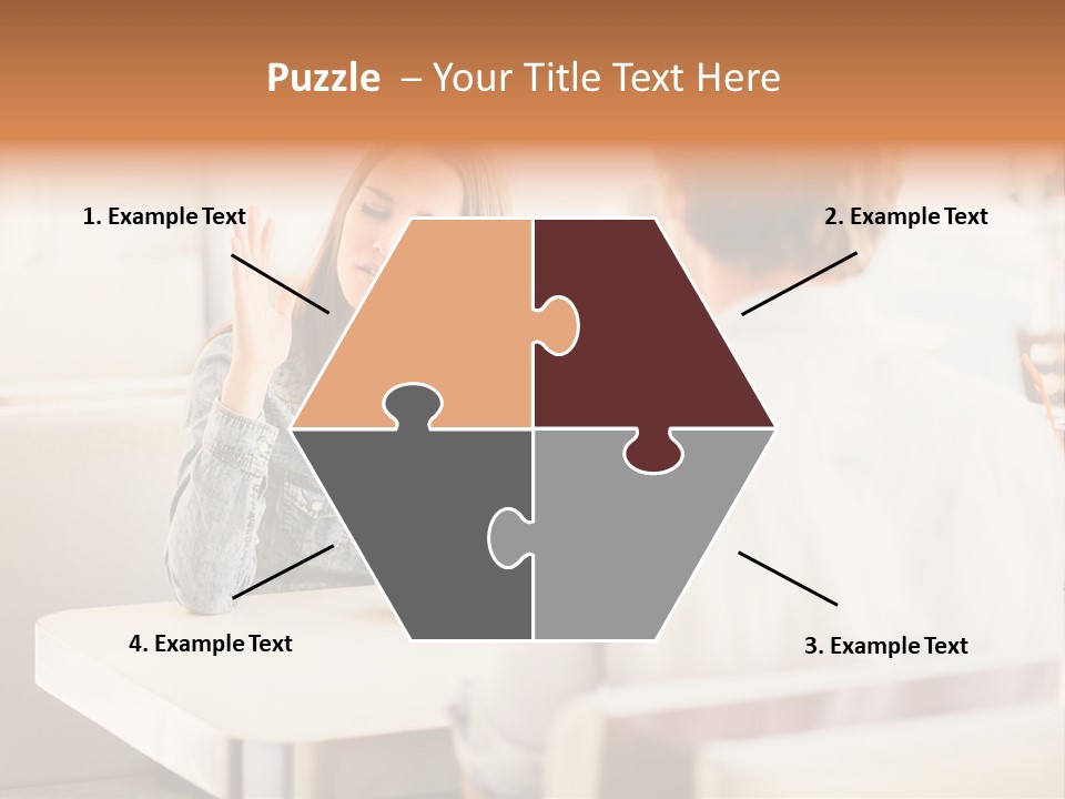 Problems Cafe Person PowerPoint Template