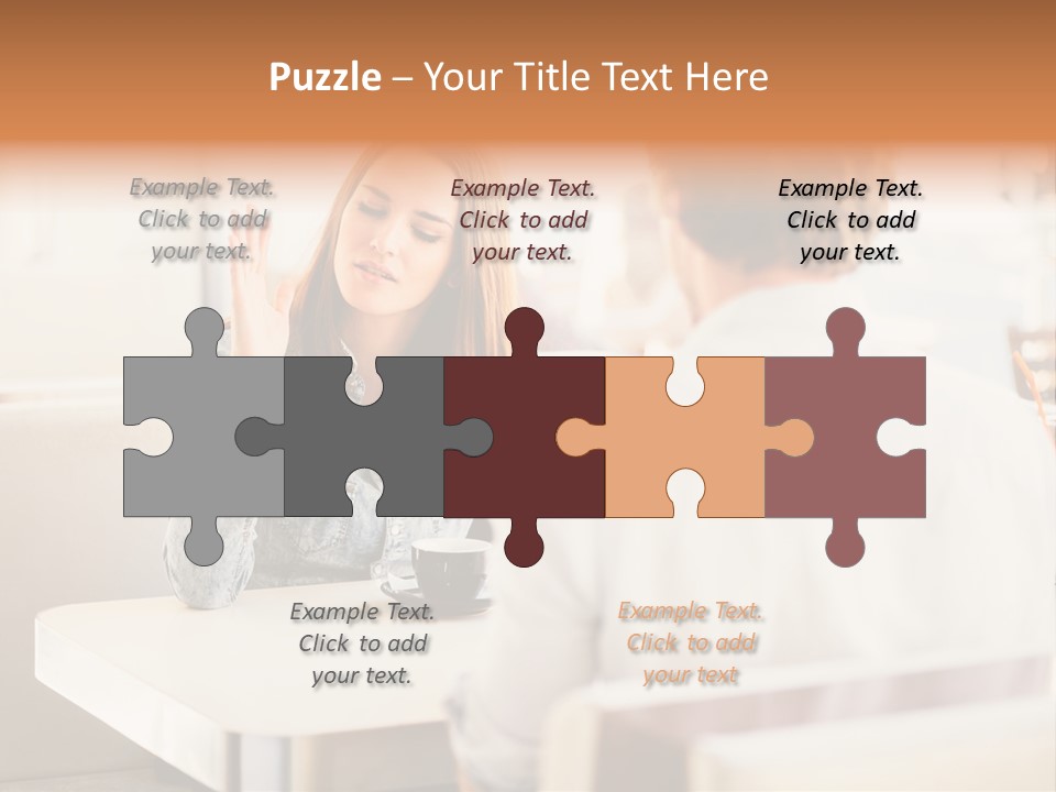 Problems Cafe Person PowerPoint Template