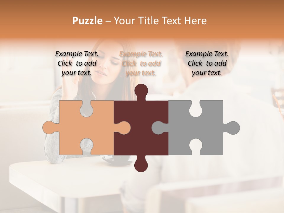 Problems Cafe Person PowerPoint Template