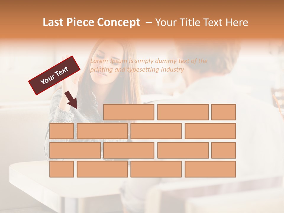 Problems Cafe Person PowerPoint Template