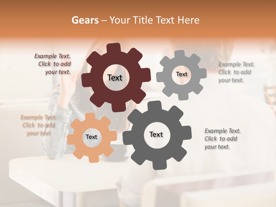 Problems Cafe Person PowerPoint Template