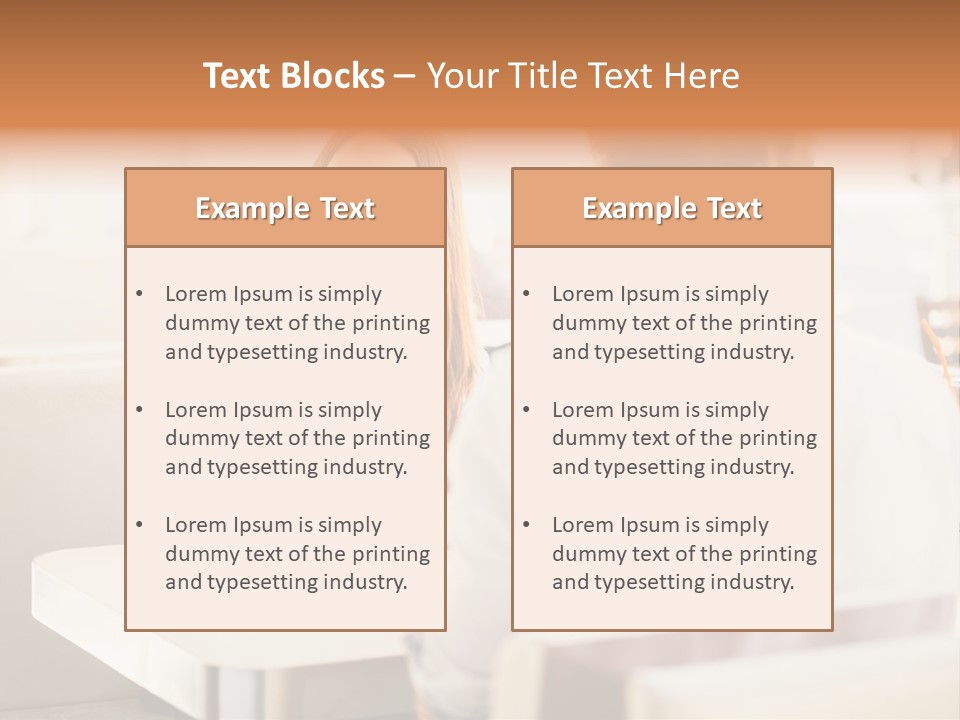 Problems Cafe Person PowerPoint Template