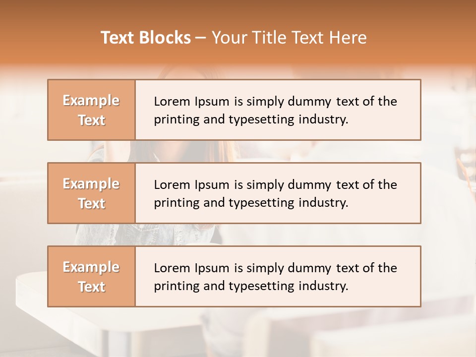 Problems Cafe Person PowerPoint Template