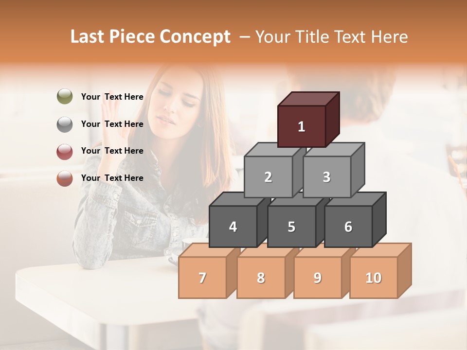 Problems Cafe Person PowerPoint Template