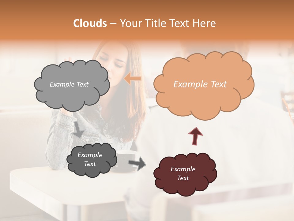 Problems Cafe Person PowerPoint Template