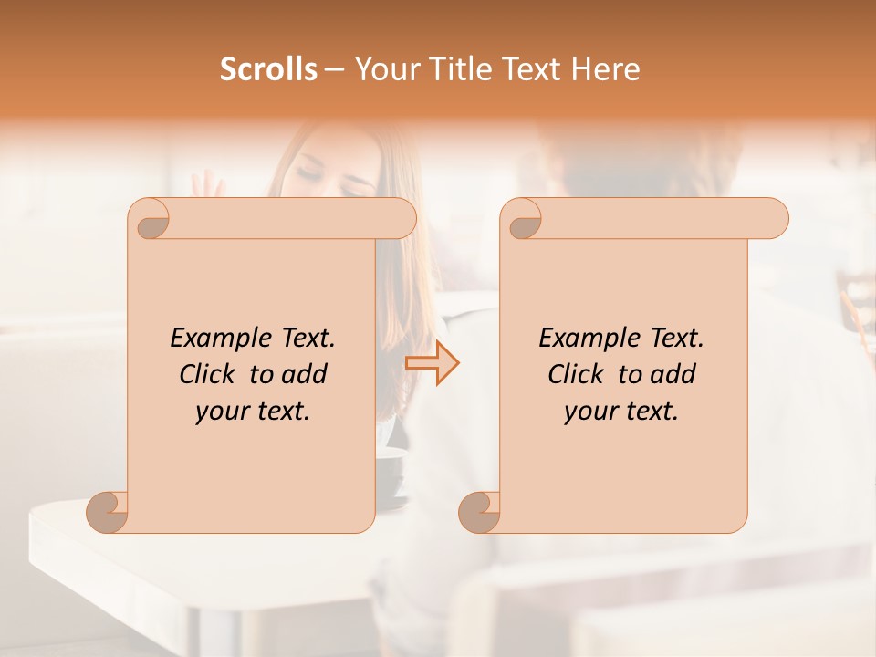 Problems Cafe Person PowerPoint Template